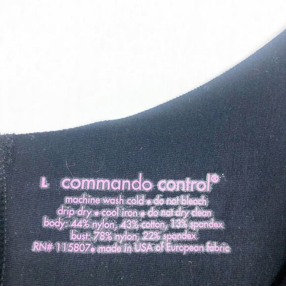 Commando Control Black Two-Faced Tech Control Full Slip Dress Large Shape-wear - Picture 5 of 13